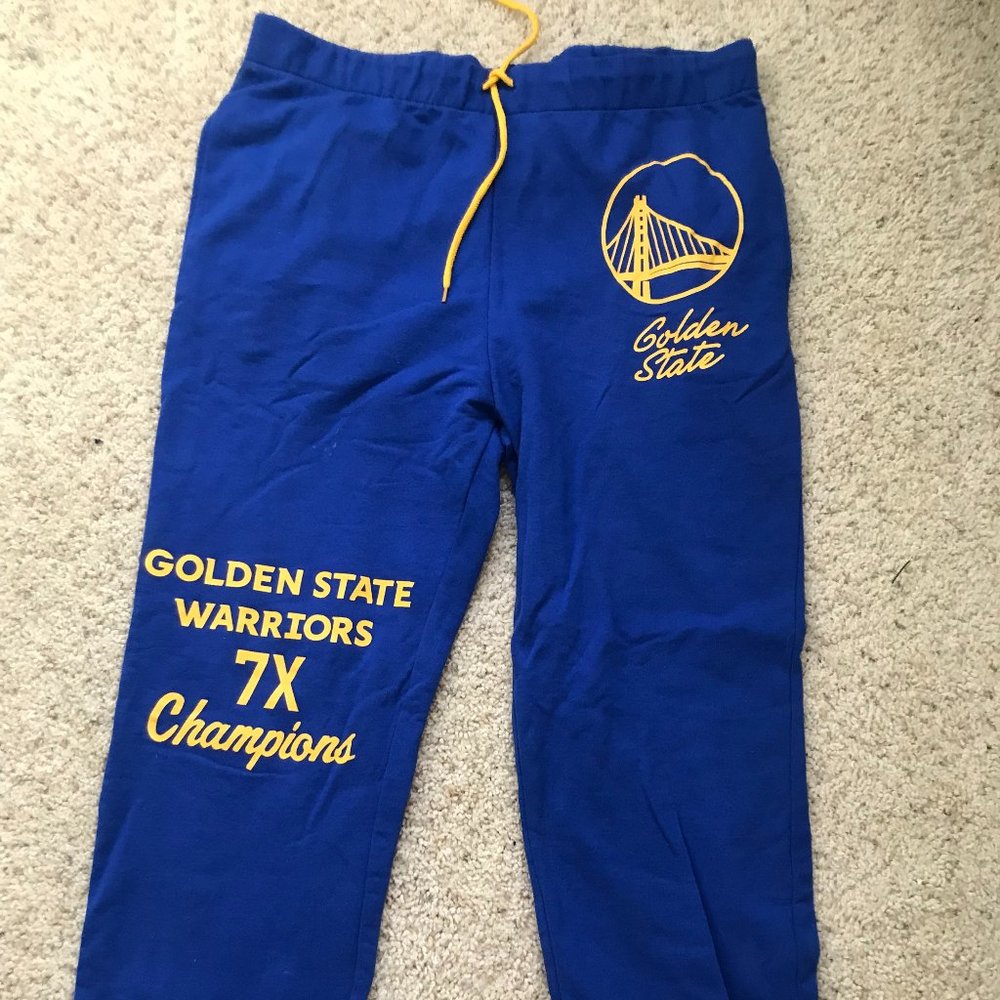 Golden State Warriors dark blue sweat pants
